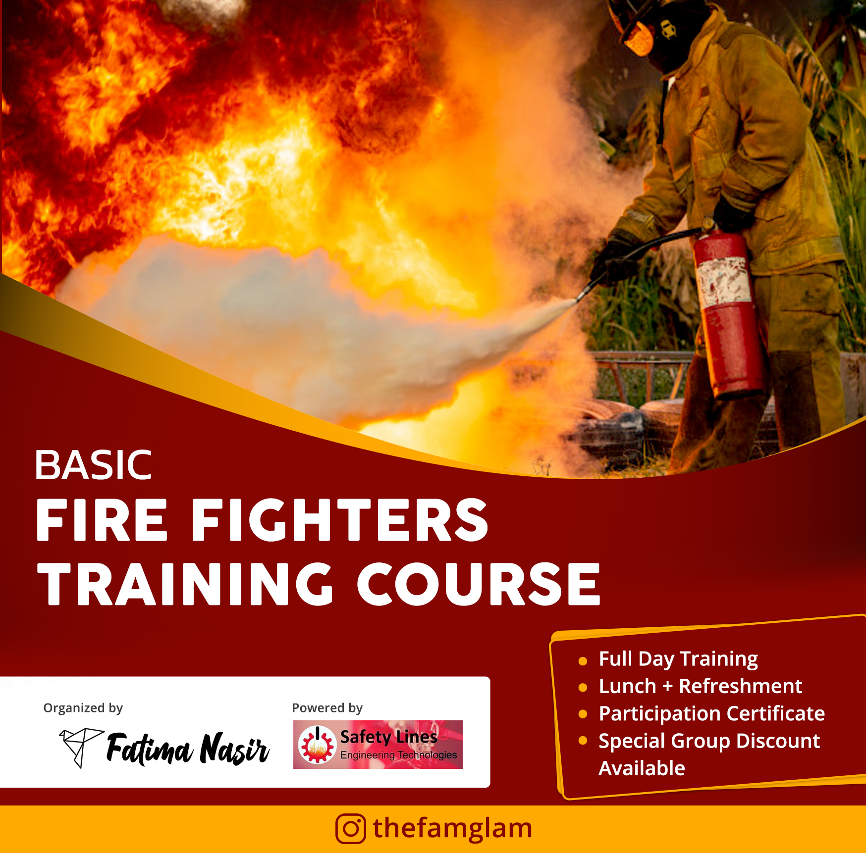 fire fighter training - fatima nasir