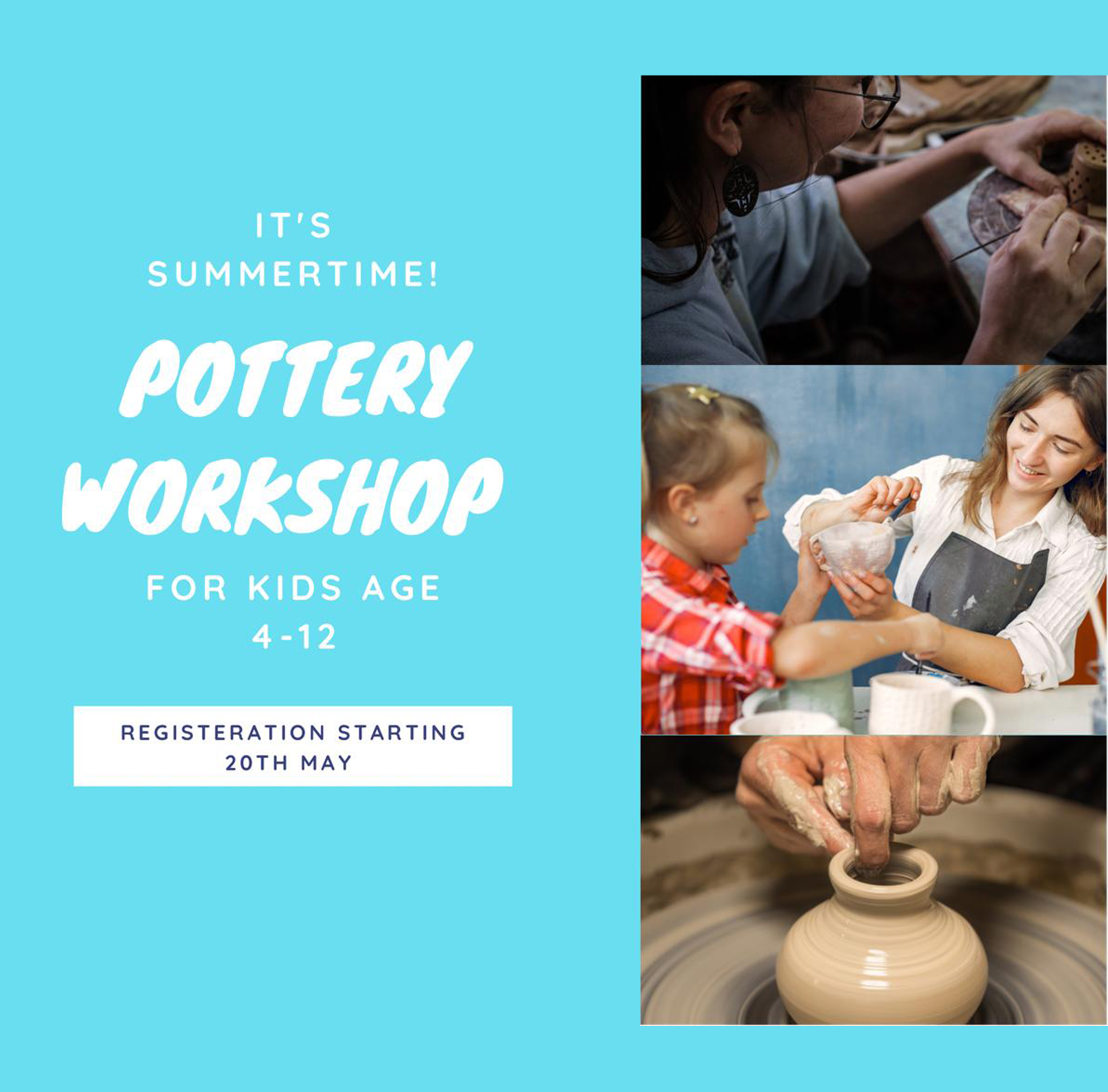 pottery workshop for kids fatima nasir