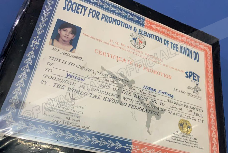 Certificate Fatima Nasir official 1