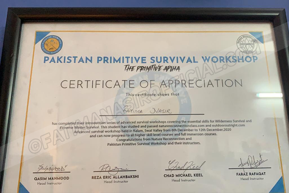 Certificate Fatima Nasir official 2