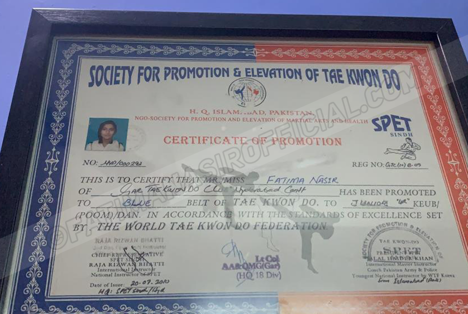 Certificate Fatima Nasir official 4