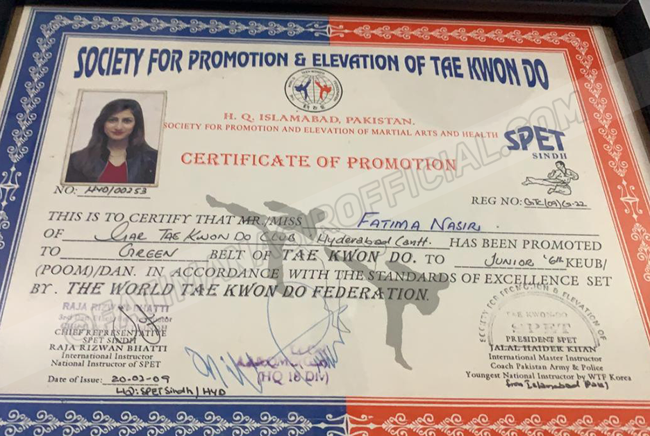 Certificate Fatima Nasir official 7